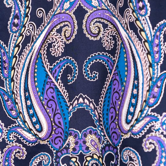 Chico's Women's Dress Shirt Collared Button Up Paisley Long Sleeve Top 1 US M/8 - Picture 5 of 10